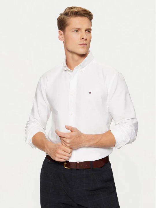 Obrázek produktu Tommy Hilfiger Košile Solid Heritage MW0MW35774 Bílá Regular Fit
