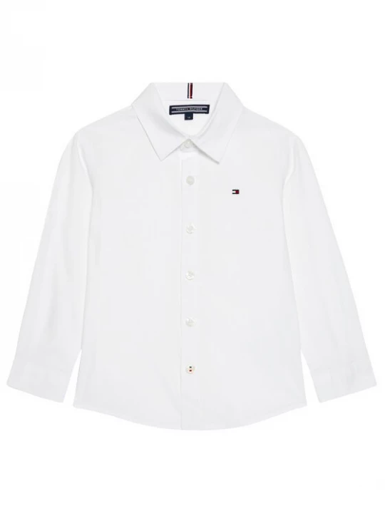 Obrázek produktu Tommy Hilfiger Košile Solid Poplin KB0KB06965 M Bílá Slim Fit