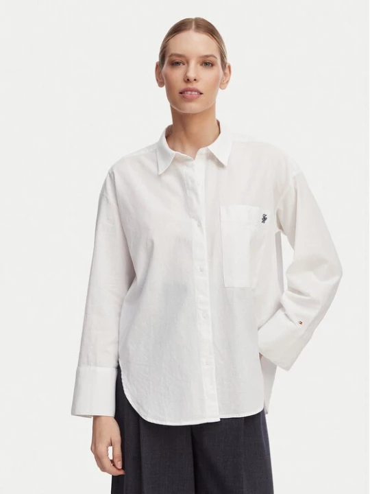 Obrázek produktu Tommy Hilfiger Košile UW0UW06428 Bílá Oversize