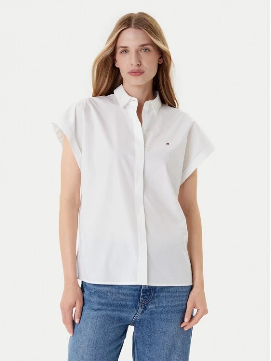 Obrázek produktu Tommy Hilfiger Košile WW0WW45897 Bílá Relaxed Fit