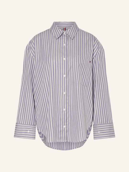 Obrázek produktu Tommy Hilfiger Košilová Halenka fialová / zelená / bílá