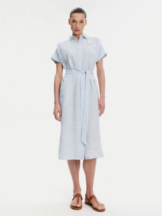 Obrázek produktu Tommy Hilfiger Košilové šaty Ess WW0WW44653 Světle modrá Regular Fit