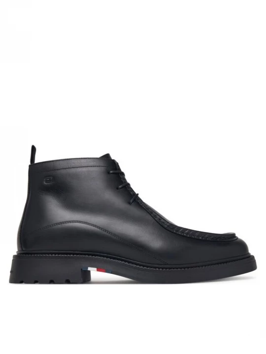 Obrázek produktu Tommy Hilfiger Kotníková obuv Corporate Casual Lth Moc Chukka FM0FM05987 Černá