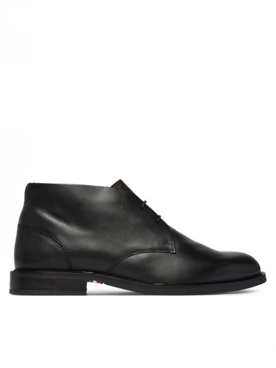 Obrázek produktu Tommy Hilfiger Kotníková obuv Corporate Dressy Lth Lace Boot FM0FM05949 Černá