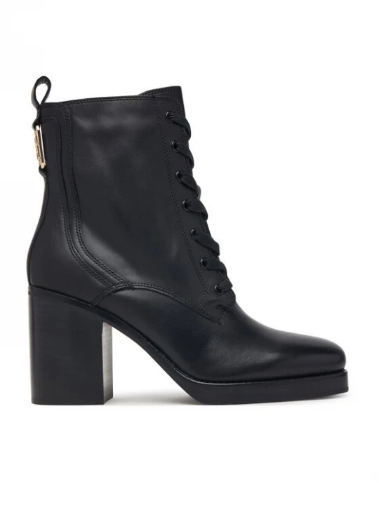 Obrázek produktu Tommy Hilfiger Kotníková obuv Ltr Square Toe Heel Lace-Up Boot FW0FW09554 Černá