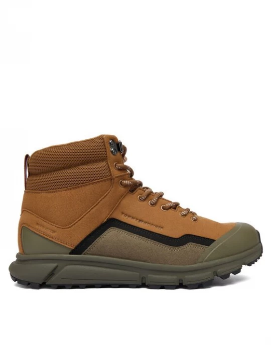Obrázek produktu Tommy Hilfiger Kotníková obuv Outdoor Runner Hi Wpm FM0FM05575 Hnědá