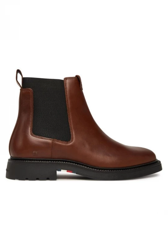 Obrázek produktu Tommy Hilfiger Kotníková obuv s elastickým prvkem Comfort Lwt FM0FM05591 Hnědá