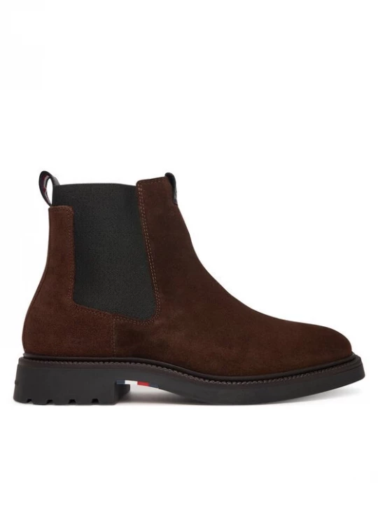 Obrázek produktu Tommy Hilfiger Kotníková obuv s elastickým prvkem Comfort Lwt FM0FM05592 Hnědá