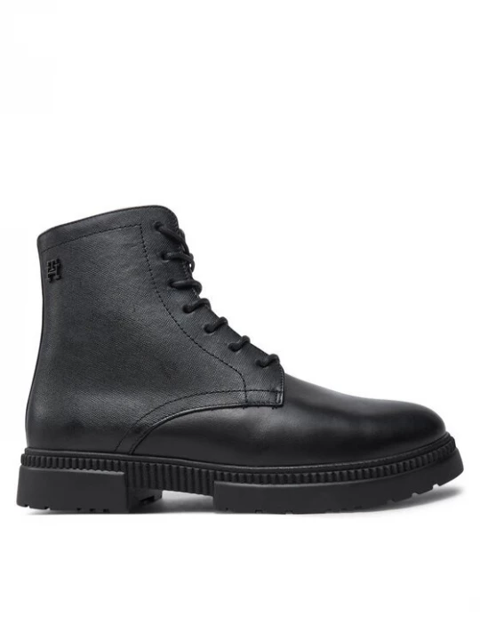 Obrázek produktu Tommy Hilfiger Kozačky Comfort Tl Texture Lth Boot FM0FM05182 Černá