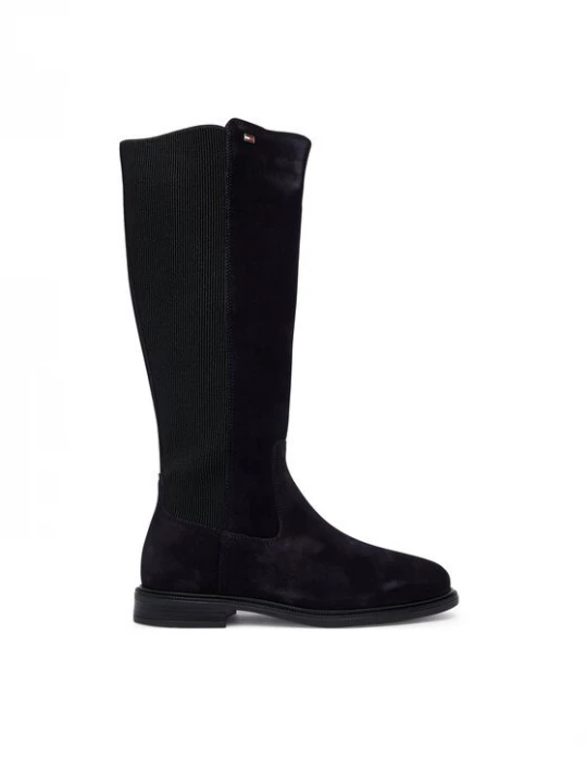 Obrázek produktu Tommy Hilfiger Kozačky Enamel Flag Suede High Chelsea FW0FW09574 Tmavomodrá