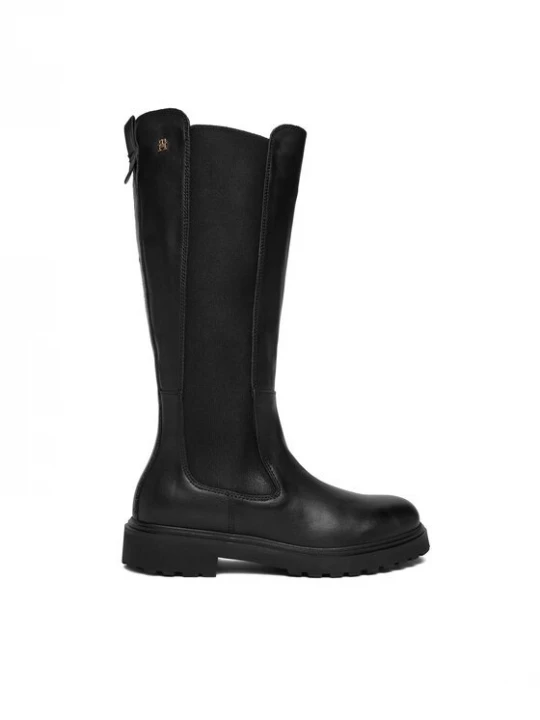 Obrázek produktu Tommy Hilfiger Kozačky Th Lthr Cleated Long Boot FW0FW08985 Černá