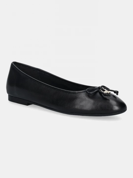 Obrázek produktu Tommy Hilfiger Kožené baleríny Tommy Hilfiger HILFIGER SMOOTH LTHR BALLET černá
