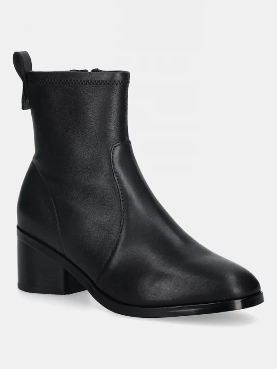 Obrázek produktu Tommy Hilfiger Kožené kotníkové boty Tommy Hilfiger TH STRETCH LEATHER BOOTIE černá