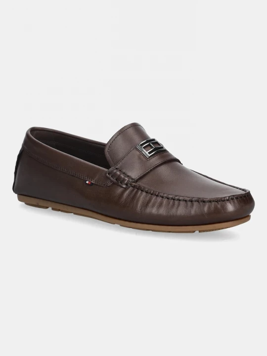 Obrázek produktu Tommy Hilfiger Kožené mokasíny HARDWARE DRIVER SHOE hnědá