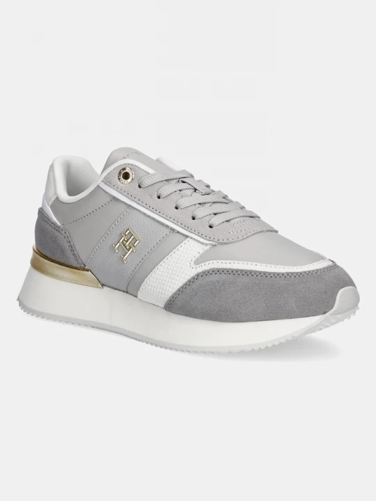 Obrázek produktu Tommy Hilfiger Kožené sneakers boty Tommy Hilfiger TH FASHION RUNNER
