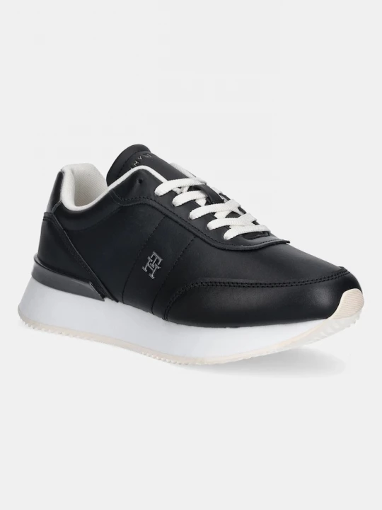 Obrázek produktu Tommy Hilfiger Kožené tenisky Tommy Hilfiger CHIC FASHION RUNNER černá