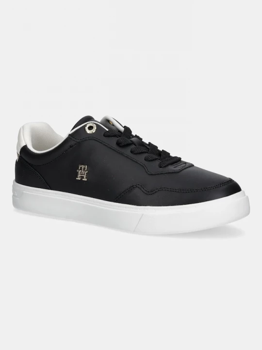 Obrázek produktu Tommy Hilfiger Kožené tenisky ESSENTIAL ELEVATED COURT SNEAKER černá