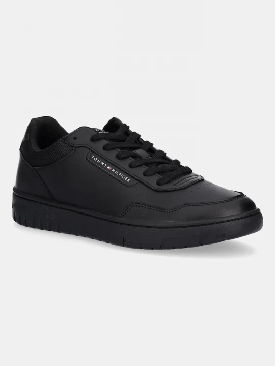Obrázek produktu Tommy Hilfiger Kožené tenisky Tommy Hilfiger TH BASKET CORE LTH černá