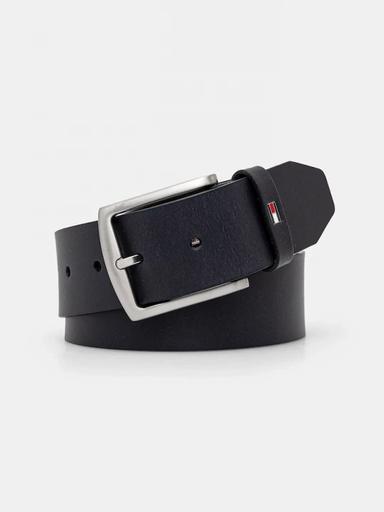 Obrázek produktu Tommy Hilfiger Kožený pásek New Denton černá