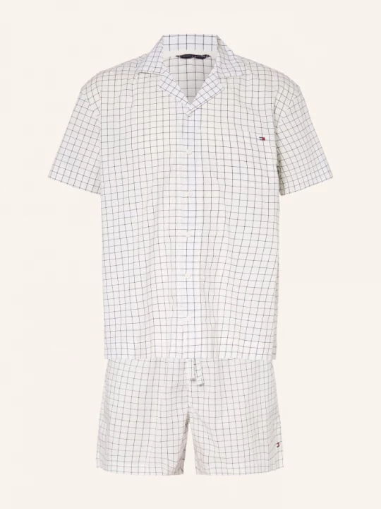Obrázek produktu Tommy Hilfiger Krátké Pyžamo bílá / tmavě šedá