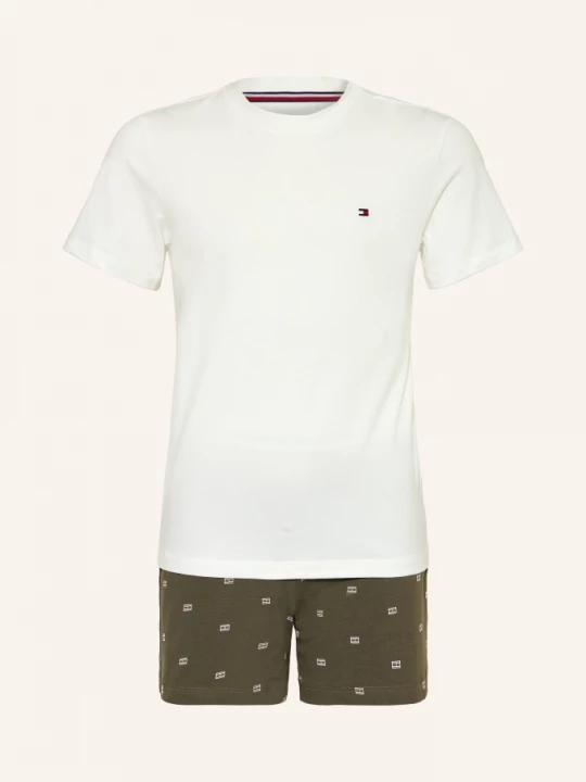 Obrázek produktu Tommy Hilfiger Krátké Pyžamo khaki / bílá