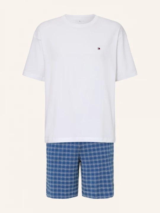 Obrázek produktu Tommy Hilfiger Krátké Pyžamo modrá / bílá