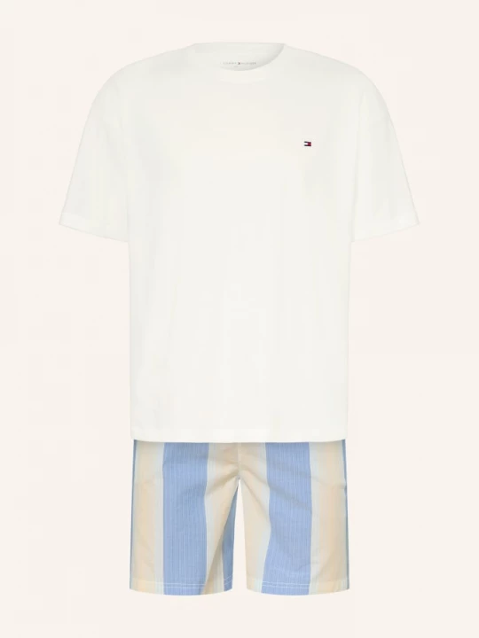 Obrázek produktu Tommy Hilfiger Krátké Pyžamo režná / modrá / bílá