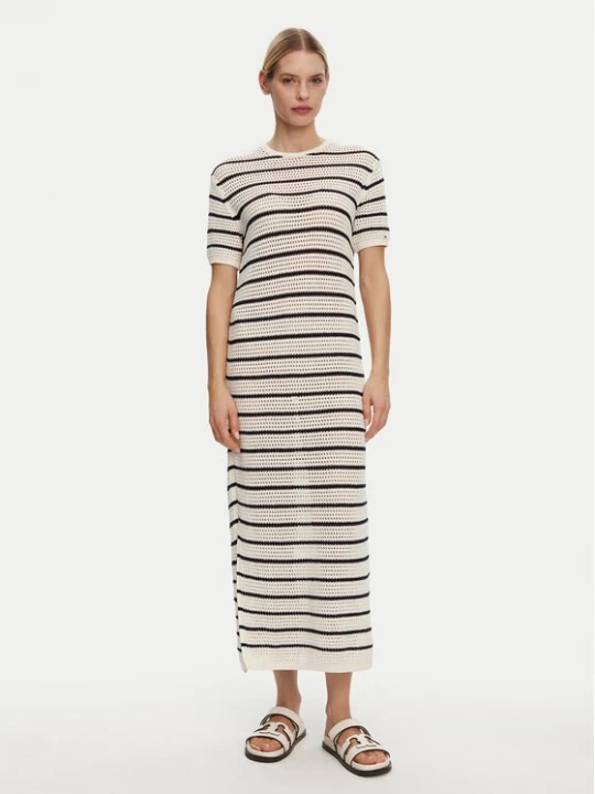 Obrázek produktu Tommy Hilfiger Letní šaty Pointelle WW0WW44489 Béžová Slim Fit