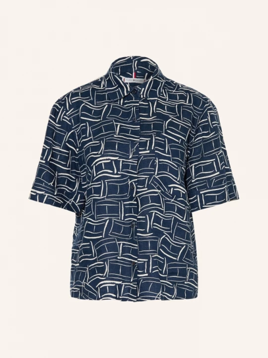 Obrázek produktu Tommy Hilfiger Lněná Košile modrá / krémová