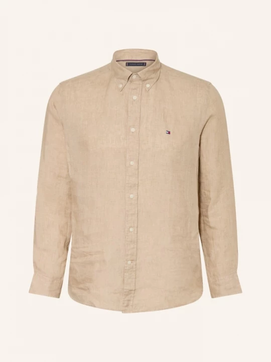 Obrázek produktu Tommy Hilfiger Lněná Košile Regular Fit světle hnědá