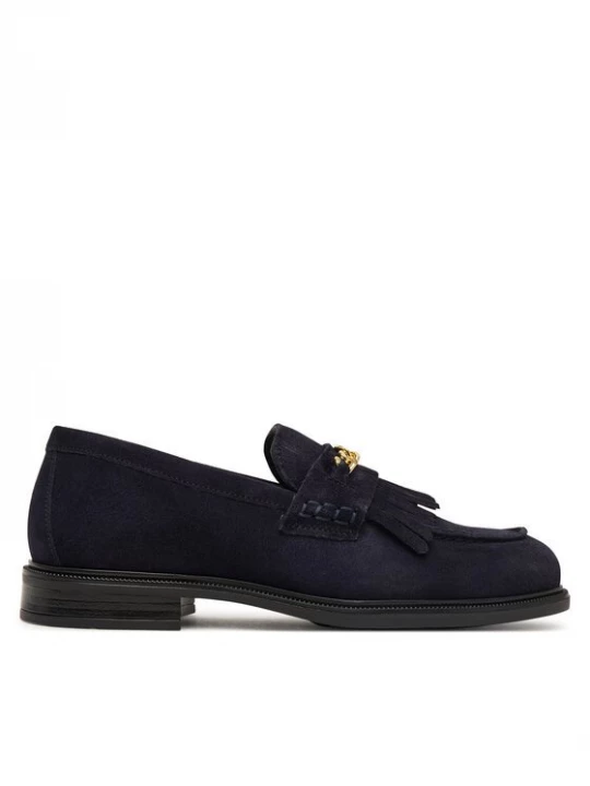 Obrázek produktu Tommy Hilfiger Loafersy Th Chain Fringe Suede Loafer FW0FW09918 Tmavomodrá