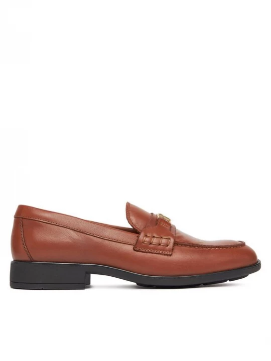 Obrázek produktu Tommy Hilfiger Loafersy Th Logo Leather Loafer FW0FW08705 Hnědá