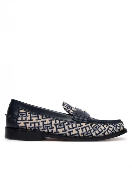 Obrázek produktu Tommy Hilfiger Loafersy Th Monogram Penny Bar Loafer FW0FW09537 Tmavomodrá