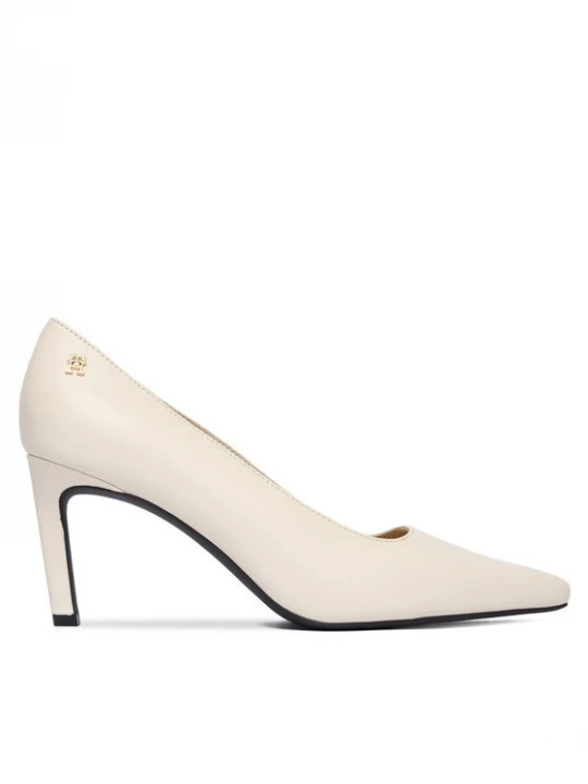 Obrázek produktu Tommy Hilfiger Lodičky Th Logo Lth Pump Slanted Hl FW0FW09008 Écru Krémová