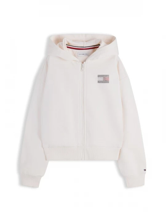 Obrázek produktu TOMMY HILFIGER Mikina červená / stříbrná / bílá