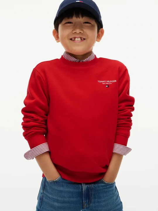 Obrázek produktu Tommy Hilfiger mikina dětská bavlněná červená