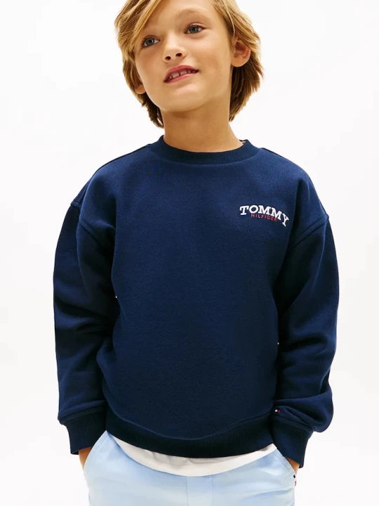 Obrázek produktu Tommy Hilfiger mikina dětská s bavlnou námořnická modř