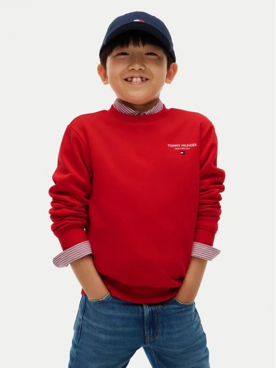 Obrázek produktu Tommy Hilfiger Mikina Essential KB0KB10766 Červená Regular Fit