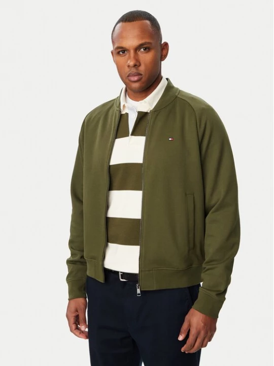 Obrázek produktu Tommy Hilfiger Mikina Essential MW0MW44934 Tmavě zelená Regular Fit