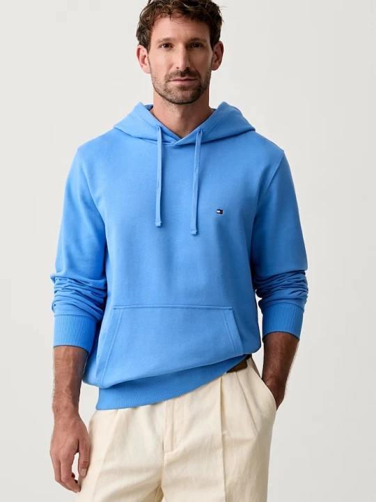 Obrázek produktu Tommy Hilfiger mikina kapucí pánská bavlněná modrá