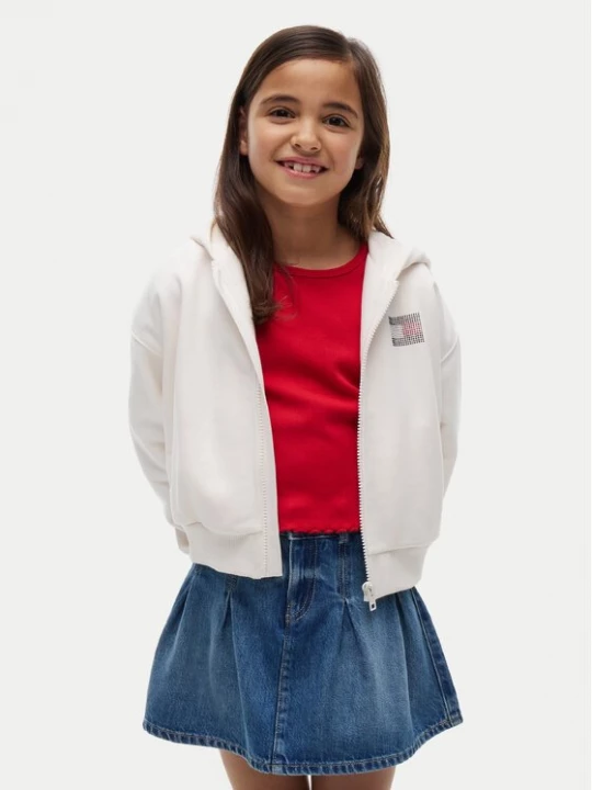 Obrázek produktu Tommy Hilfiger Mikina KG0KG09443 Bílá Regular Fit