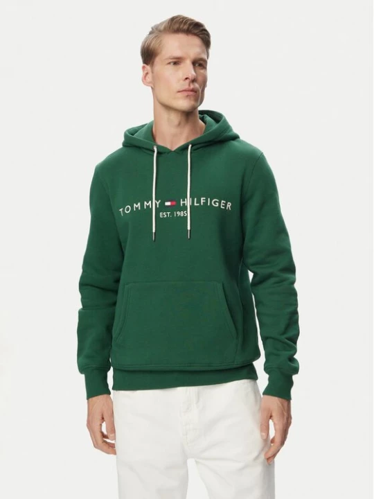 Obrázek produktu Tommy Hilfiger Mikina Logo MW0MW11599 Tmavě zelená Regular Fit