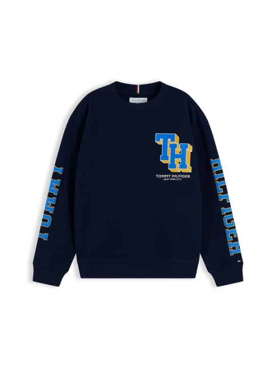 Obrázek produktu TOMMY HILFIGER Mikina modrá / námořnická modř / tmavě žlutá