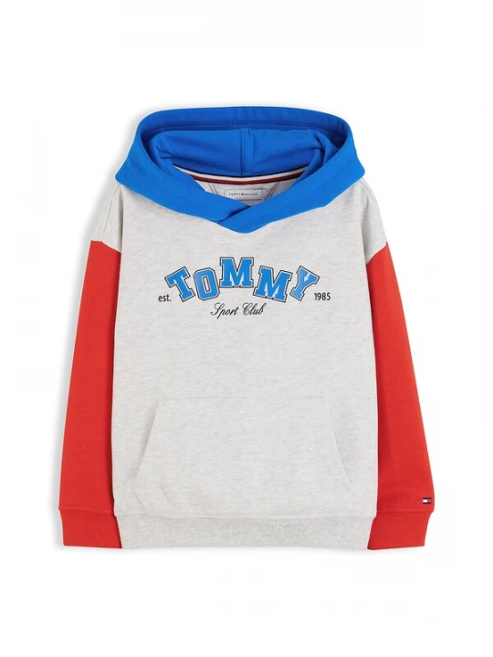 Obrázek produktu TOMMY HILFIGER Mikina modrá / světle šedá / červená