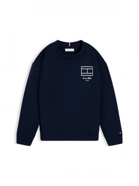 Obrázek produktu TOMMY HILFIGER Mikina námořnická modř / bílá