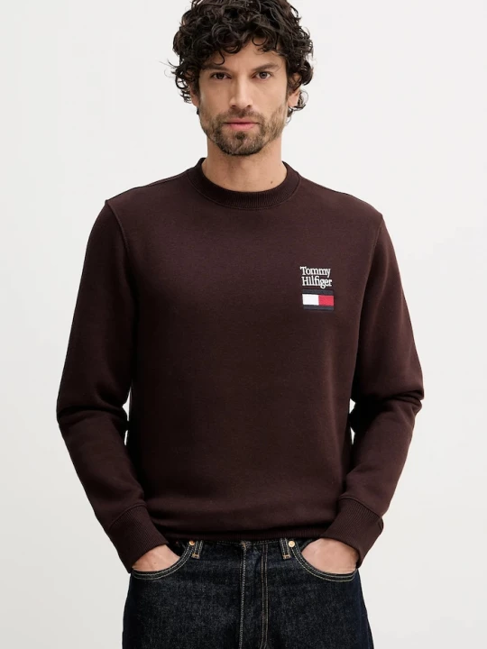 Obrázek produktu Tommy Hilfiger mikina pánská hnědá