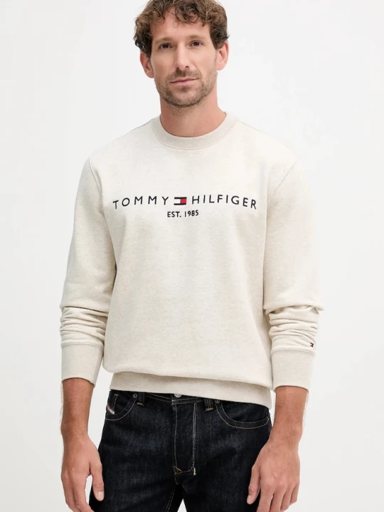Obrázek produktu Tommy Hilfiger mikina pánská s bavlnou béžová