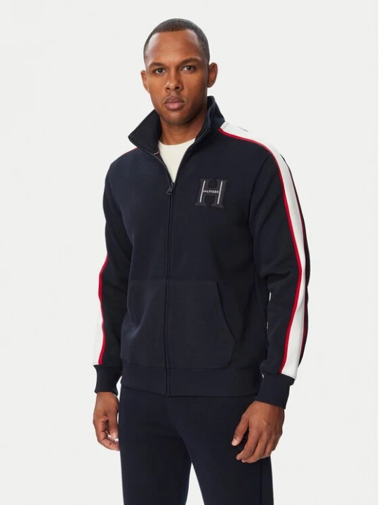 Obrázek produktu Tommy Hilfiger Mikina Pique H Badge MW0MW44957 Tmavomodrá Regular Fit