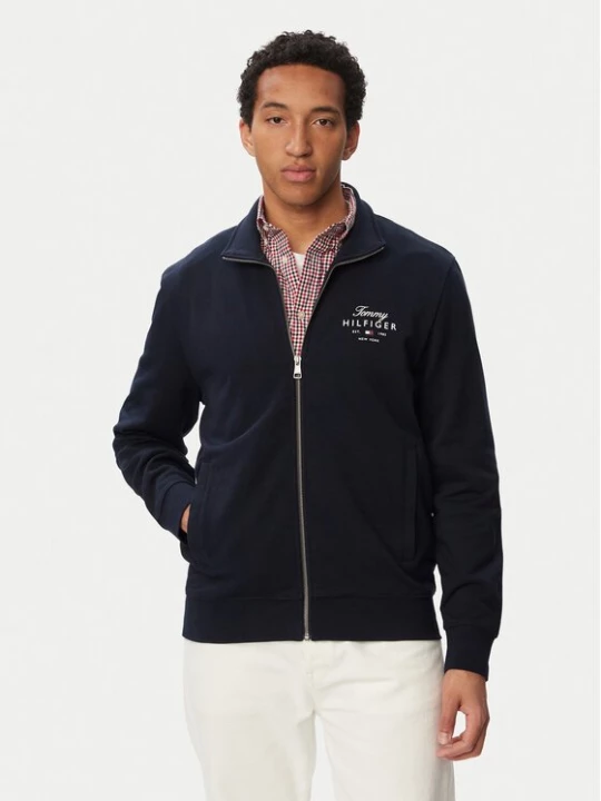 Obrázek produktu Tommy Hilfiger Mikina Script Stack MW0MW43219 Tmavomodrá Regular Fit