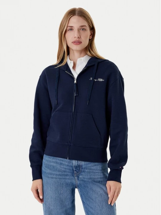 Obrázek produktu Tommy Hilfiger Mikina Script WW0WW45742 Tmavomodrá Regular Fit